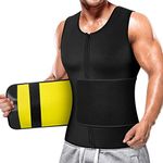 Cimkiz Mens Sweat Sauna Vest for Wa