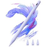 Kingone pencil for Apple iPad 2018-2026,2X Faster Charging & Palm Rejection & Tilt Sensitivity & Magnetic,Stylus Pen Compatible with iPad 6~11th,Pro 11"/12.9"/13",Air 3~5th,Air 11"/13",Mini 7/6/5th.
