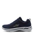 Skechers Men's Go Walk Arch Fit Idyllic Sneaker,Navy Textile/Synthetic/Gold Trim,10.5 UK