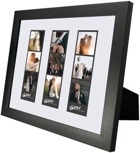Photo Booth Frames -8 x 10 Photo Frame with Mat for Three Photo Booth Pictures Black 8x10 Photo Booth Frame 3 Pictures