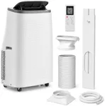14,000 BTU Portable Air Conditioners, Cools Large Room Up to 700 Sq.Ft, 4-in-1 AC Unit with Dehumidifier & Fan, Remote Control, Quiet Sleep Mode, Energy Efficient for Home Office Garage