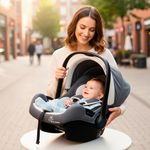 R for Rabbit Picaboo Sportz Baby Carry Cot, 3 in 1 Multi Purpose Kids Carry Cot, Feeding Chair, Rocker for Infant Babies of 0 to 15 Months & Weight Capacity Upto 13 Kgs (Light Grey)
