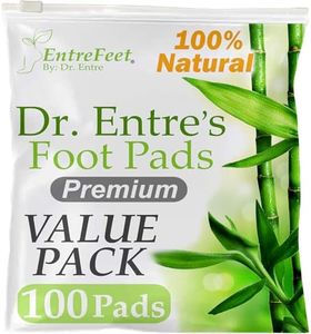 Dr. Entre's Value Pack Foot Pads: Premium Value Pads to Feel Better, Sleep Better & Relieve Stress | 100 Pack of Effective & Natural Foot Patches