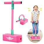 Toyzey Girls boys Toys Age 3 4 5 6 7 8 9 10 11 12, Foam Pogo Jumper Toys for 3-12 Year Old Girls boys Indoor Toys 3-12 Year Old Girls boys Gifts Jumperoo Toys for Autistic Children Rose Red