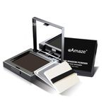 eAmaze Hair Liner Concealer Shadow Powder, 12G (Dark Brown) Hairliner Powder For Quick Cover Grey Hair For Thinning Grey Hairline - Long Lasting With Mirror & Puff (Dark Brown)