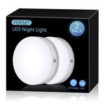 FERSWE Rechargeable Tap Lights, Dimmable Touch Night Lights with 1000mAh Large Battery, Stick on Light for Closet, Bedroom, Bathroom and Cabinet (2 Pack)