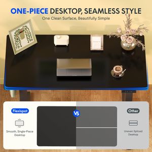FLEXISPOT Electric Standing Desk – Adjustable Height, Black