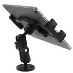 Metal - Heavy Duty Tablet Mount Holder for Truck/Car/Commercial Vehicles Dashboard, Drill Base iPad Holder, Industrial/Wall/Desk Tablets and Phones Stand, fit 7-14.6 inch iPad, Samsung Tab