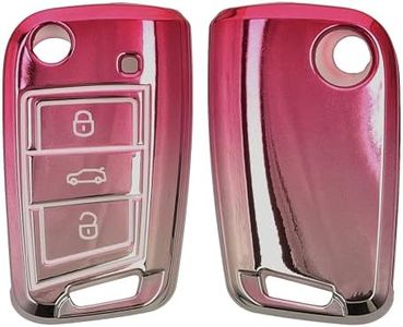 kwmobile Custodia Compatibile con VW Golf 7 MK7 con 3 tasti - Cover Chiavi Auto Protezione Copri Telecomando - Copertina Chiave - Copertura Gommata Silicone TPU