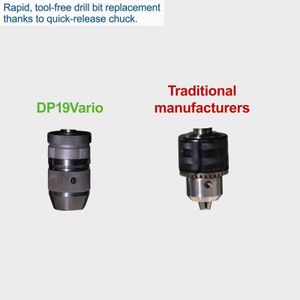 Scheppach DP19VARIO Bench Pillar Drill – 550W, Variable Speed, 13mm Chuck