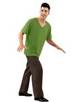 Mainfini Man Halloween Costume for Adult Funny Cosplay Party Shirt and Pants Outfit