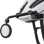 Bike Helmet Mirror for Cycling - 360° Adjustable, Rotatable, Extendable and Quick Release Safe Rearview Mirror, One-Second Mount & Stretchable Arm, Easy to Install for Bicycle Riding