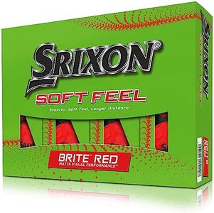Srixon Soft Feel 13 Brite - Dozen Golf Balls - Distance and Low Compression Golf Balls - Golf Gifts and Golf Accessories