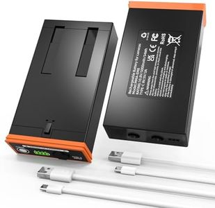 CPY 2 Pack Power Mag Battery for Moultrie Edge Cellular Trail Camera, 5000mAh Rechargeable Lithium Replacement Battery for Moultrie Edge, Edge PRO, Edge 2, Edge 2 PRO, USB-C & Solar Panels Charging