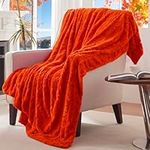 COZYART Fall Pumpkin Orange Faux Fu