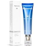 Brightening Eye Gel Cream for Dark Circles, Puffiness & Bags Under Eyes, Mylansea Anti Aging Eye Cream for Wrinkles & Fine Lines, Eye Gel with Vitamin C, Hyaluronic Acid & Peptides