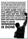 Rocky Balboa Sylvester Stallone A2 Unframed Motivation Quote Poster Sport Boxing Photo Inspiration Winner Picture