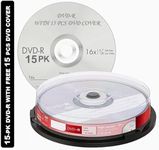 Premium Brand Blank DVD-R 4.7 GB 16X Professional Disk (Pack of 15 Disk)