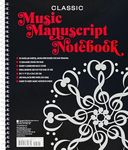 Music Manuscript Notebook (Regular Staff. Perforated Pages for easy removal.)