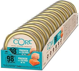 Wellness CORE 98% Chicken & Salmon, Wet Cat Food, Pate, Grain Free, Protein-Rich, 12 x 85g