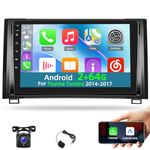 [2+64G] Car Radio for Toyota Tundra 2014-2017 with Wireless Carplay and Android Auto - 9 Inch Touchscreen Android 13 Car Stereo - Multiple UI/GPS/WiFi/SWC + AHD Backup Camera