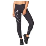2XU Compression Tights,Black/Silver, Medium
