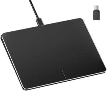 ProtoArc Wired USB Trackpad for Windows 10/11, Large High-Precision Wired Trackpad Mouse with Multi-Gesture, Ultra Slim Portable Aluminum Touchpad Mouse for Computer/Desktop/Laptop, Black