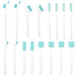 XINRUI 17Pcs Small Household Cleaning Brushes Kit Detail Crevice Cleaner Brushes, Mini Bottle Cleaning Brush Detail Electronic Dust Cleaning Brush for Small Holes Corner, Keyboards,with Storage Bag