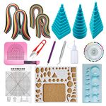 Woohome Quilling Supplies Paper Quilling Kits with 12 Quilling Tools and 36 Colors 880 Strips Quilling Paper for Craft