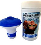 Premier Blue 50x20g Chlorine Tablets Pool Hot Tub Spa inc Dispenser