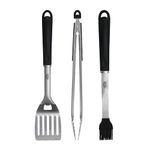 Kingsford Stainless Steel 3 Piece BBQ Tool Set | BBQ Tongs, BBQ Basting Brush, and BBQ Spatula | Rust Resistant Stainless Steel, Grilling Tools for All Grills