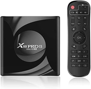 X88PRO Android TV Box 4GB RAM 64GB ROM Box Android TV RK3528 Quad Core 64 Bits Cortex - A53 Chipset Boitier Smart TV 8K H.265 HEVC Main 10 2.4Ghz/5Ghz WiFi Et Bluetooth 5.0