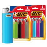 BIC Classic Lighter, Assorted Colors, 8-Pack (Colors and Packaging May Vary)