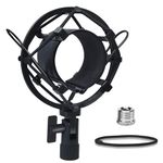 Boseen Universal Microphone Shock Mount, Mic Clip Holder Mount for Diameter 47mm-53mm Mic Anti Vibration Adjustable High Isolation Shock Mount