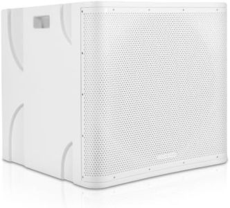 Sound Town CARME Series 15” 1400W Class-D Powered PA Subwoofer with DSP, Low-Pass Filter, 4” Voice Coil, for DJs, Live Sound, Clubs, Installations, White (CARME-15SWPW)