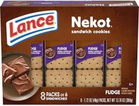 Lance Sandwich Cookies, Nekot Fudge, 8 Count Box