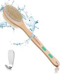 Slick- Shower Brush, Double Sided Shower Brush, Back Scrubber, Bath Brush, Back Brush, Back Brush Long Handle for Shower, Shower Brushes for Your Back, Bath Brush Long Handle for Shower