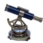 TGA Antique Brass Alidade Telescope Base Compass Leather Grip Maritime Gift