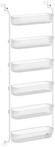 SONGMICS Over the Door Pantry Organizer, 6-Tier Adjustable Tall Baskets