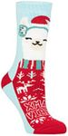 HEAT HOLDERS SOCKSHOP Ladies 1.6 TOG Lite Christmas Socks Pack of 1 Cosy Alpaca