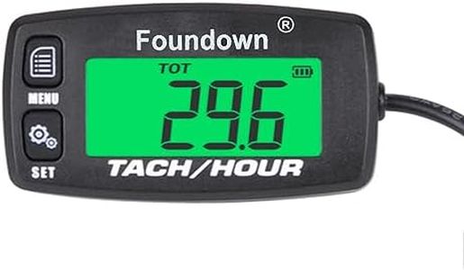 Small Engine Tachometer, RPM measurement,Digital Hour Meter,Monitoring engine hours for Ultralight aircraft,Chainsaw,Motorcycle,Dirt bike,Scooters,go kart,Lawn Mower