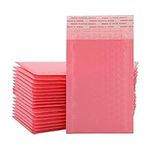 Shoze 50 Pcs Bubble mailers Pink Foil Padded Bag Mailing Envelopes Padded Mailing Shipping Packaging Bags for Promotions or an Alternative to Gift wrap(11 * 15CM)