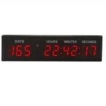 BTBSIGN 1.8-inch LED Large Digital Countdown Clock Event Timer with Remote and Buttons