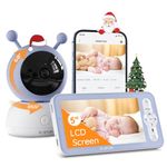 Wifi Video Baby Monitor Camera, App Control, 5'' 1080P, Motion&Crying Detection, PTZ, BOIFUN Smart Baby Monitor with Night Vision, Temperature&Humidity Monitoring, Two-Way Talk,Android/iOS Smartphone