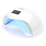 SUNUV UV LED Nail Lamp for Gel Nail Polish UV Light with 4 Timers 10s/30s/60s/99s SUN5