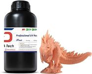 Siraya Tech Fast ABS-Like 3D Printer Resin 405nm UV-Curing Non-Brittle High Precision 3D Printing Liquid Standard Photopolymer Resin for LCD DLP 3D Printing (Creamy, 1kg)