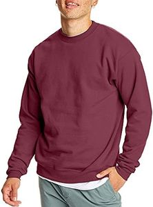 Hanes EcoSmart Fleece, Cotton-Blend Pullover, Crewneck Sweatshirt for Men (1 Or 2 Pack), Maroon - 1 Pack, 4X-Large