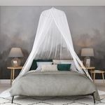 EVEN Naturals Mosquito Net for Bed Tent Adult, Pop-Up Tent, Fly Canopy Mosquito Nets, Bed Tent Double to King, Bed Canopy for Princess Bed, Mosquito Net Travel w/ Travel Bag (1270cm Round x H 221cm)