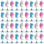 THE TWIDDLERS 36 Unicorn Spring Jump Up Pop Up Toys for Kids, 6cm - Bulk Birthday Party Favours for Girls, Multipack Goody Bag Fillers and Jumping Toy Gift Set, Classroom Prizes