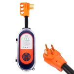 PEAKTOW RV Surge Protector 50 Amp with Waterproof Cover, LED Indicators, and All-in-one Circuit Analyzer for RV, Trailer Camper, Motorhome ETL & cETL Listed PTR0172